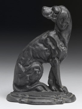 CAST IRON DOG STOP / HOUND