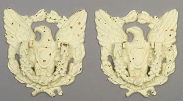 2 CAST IRON EAGLE DOOR KNOCKERS