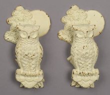 2 CAST IRON OWL DOOR KNOCKERS