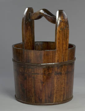 Wood Water Bucket Garden Planter