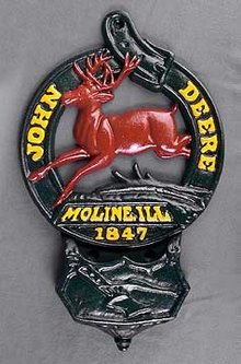 CAST IRON JOHN DEERE LETTER BOX NEW