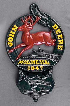 CAST IRON JOHN DEERE LETTER BOX NEW
