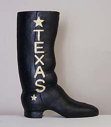 CAST IRON TEXAS BOOT DOOR STOP / DOORSTOP