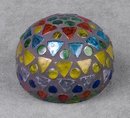 GLASS MOSAIC PAPERWEIGHT / NEW