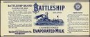 Battleship Milk Label 1919