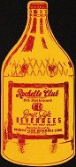 Rochelle Club Fan Advertising Sign 1920s
