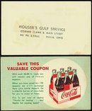 Vintage COCA COLA SODA Coupon / fancy 1940s