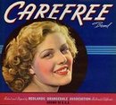 Carefree Orange Citrus Pinup Crate Label