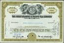 Great Atlantic Pacific Tea Stock certificate