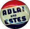 VINTAGE 1956 ADLAI STEVENSON ESTES POLITICAL PINBACK PIN