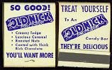 VINTAGE 1949 OLD NICK MATCHBOOK CANDY