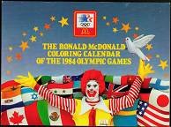 Ronald McDonald Olympics Calendar