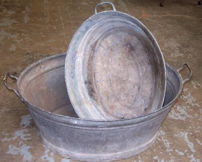 Antique Steel Washtub