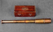 NEW TELESCOPE WITH WOODEN CASE