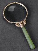 JADE HANDLE MAGNIFYING GLASS / NEW