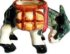 VINTAGE OCCUPIED JAPAN DONKEY STATUE FIGURINE