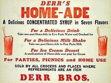 Derr Bros. Home-Ade Syrup Sign