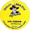 Hopalong Cassidy Ice Cream Fan Sign