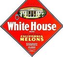 VINTAGE WHITE HOUSE MELONS DIAMOND SIGN