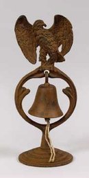 CAST IRON EAGLE DINNER BELL / NEW