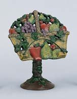Fruit Basket Cookbook Stand, Cast Iron