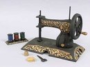 CAST IRON TOY SEWING MACHINE STATUE FIGURE /