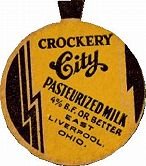 Crockery City Milk Caps