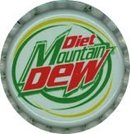 Diet Mountain Dew Soda Bottle Caps