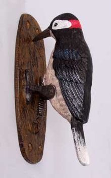 CAST IRON HAND PAINTED BIRD DOOR KNOCKER