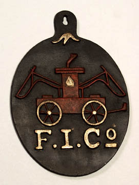 Fire Engine Plaque - Cast Iron - Brand New