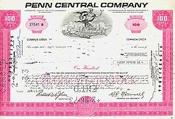 50 DIFFERENT VINTAGE EAST COAST RAILROAD STOCK