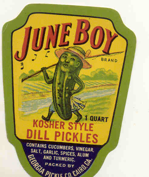 VINTAGE DILL PICKLE LABEL