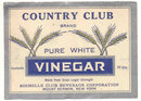 VINTAGE PURE WHITE VINEGAR LABEL