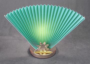 2 TEAL FAN LAMPS / LIVINGROOM / NEW