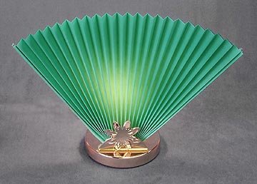 2 HUNTER GREEN FAN LAMPS / LIVINGROOM / NEW