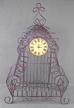 Cast Iron Curled Clock