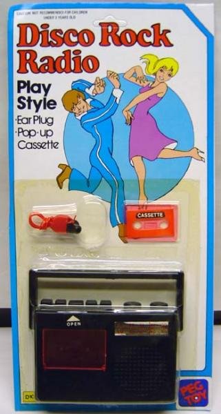 Vintage TOY DISCO RADIO in Original Pack