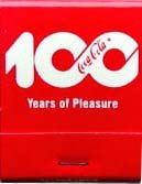 VINTAGE COCA COLA SODA MATCHBOOK 1986