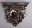RESIN DEER HEAD SHELF / NEW