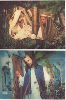 JESUS CHRIST MARY POSTCARDS 1970S 3d