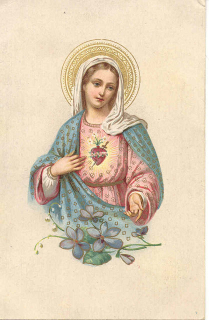VINTAGE MOTHER MARY POSTCARD