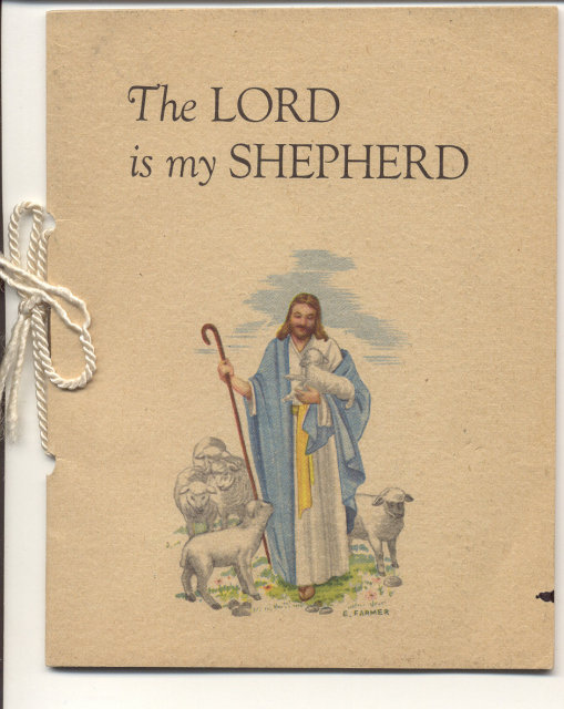 VINTAGE LORD IS MY SHEPHERD BOOKLET 1941