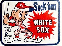 VINTAGE WHITE SOX BASEBALL DECAL STICKER