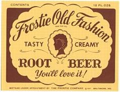 Frostie Root Beer Soda Labels