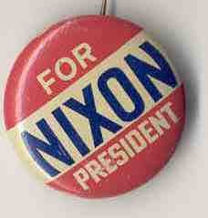VINTAGE RICHARD NIXON FOR PRESIDENT PINBACK PIN