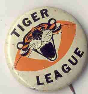 Tiger League Football pinback Pin