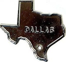 Dallas License Plate Topper 1947