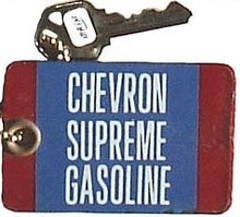 Porcelain Chevron Gas Bathroom Key