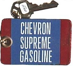Porcelain Chevron Gas Bathroom Key