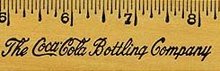VINTAGE 1960 COCA COLA SODA RULER / COKE